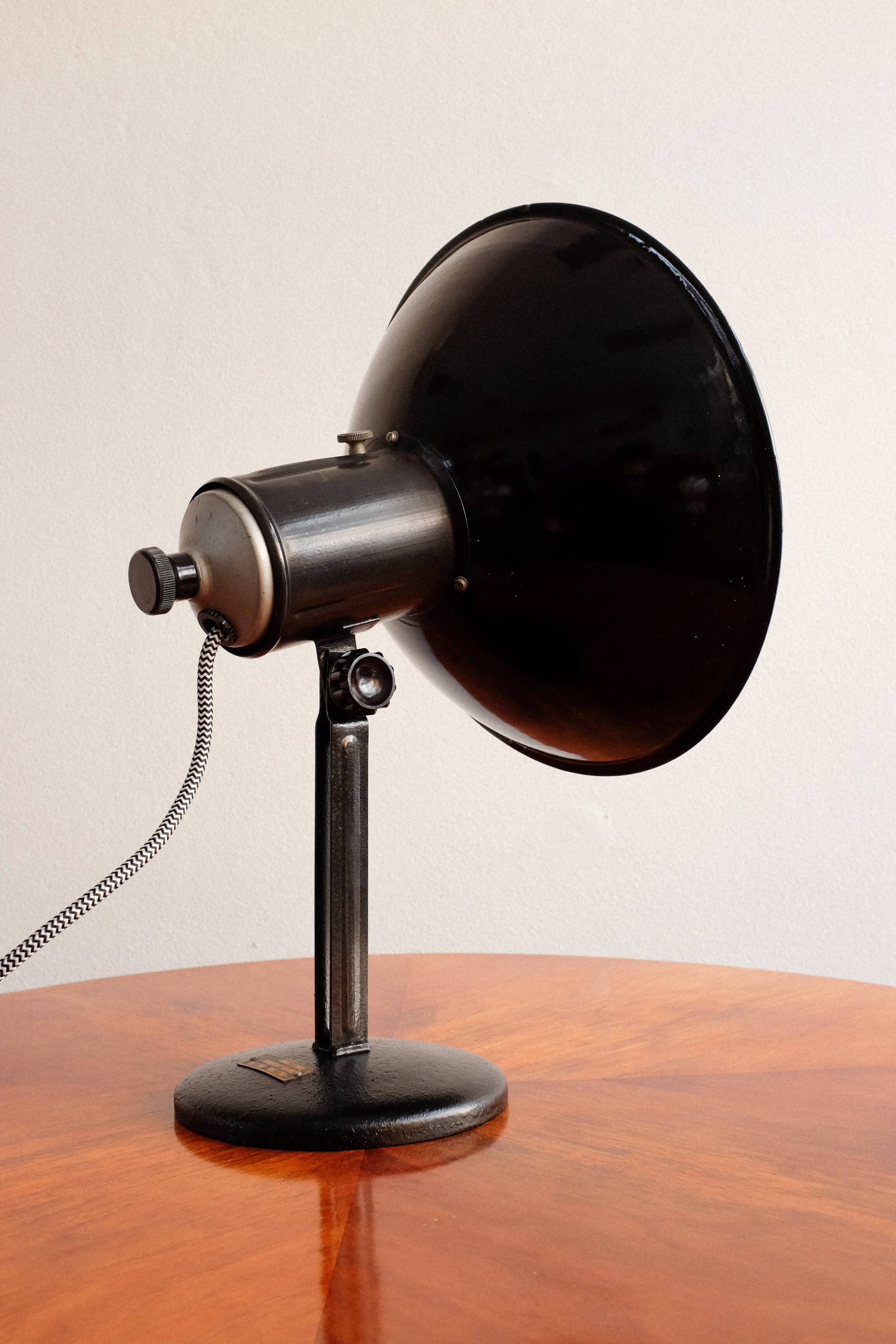 Industrial Czechoslovakian Adjustable Table Lamp, 1960s