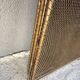 Antique fireplace screen from the 19th century, Napoleon III spark guard.