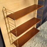 Tomado style string gold metal shelves