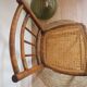 Wooden chair with cane seat