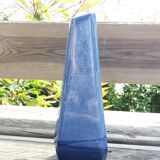 Geometric speckled glazed ceramic vase