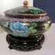 Potiche cloisonné sur socle