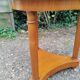 Guéridon, table d'appoint style Empire en bois et marbre