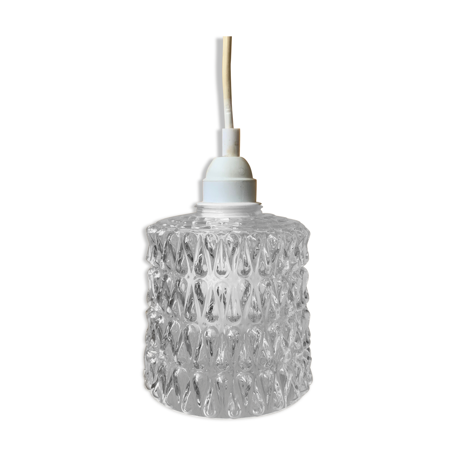 Vintage glass pendant lamp