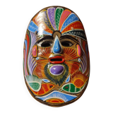 Vintage Mexican terracotta mask from the 1970s.