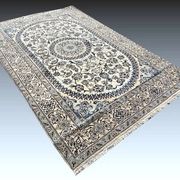 Persian Oriental Carpet NAÏN Wool and Silk: 3.20 X 2.10 Metres "Sardje Gallery"