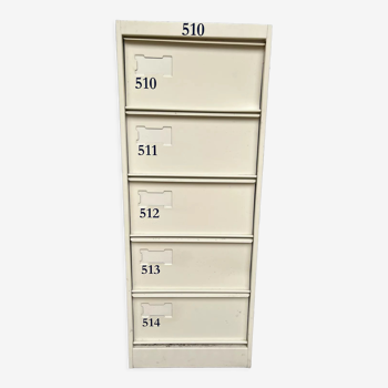 Metal filing cabinet with lockers