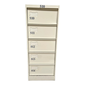 Metal filing cabinet with lockers
