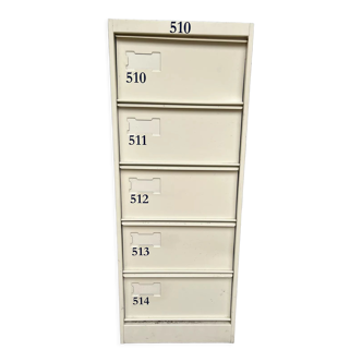 Metal filing cabinet with lockers