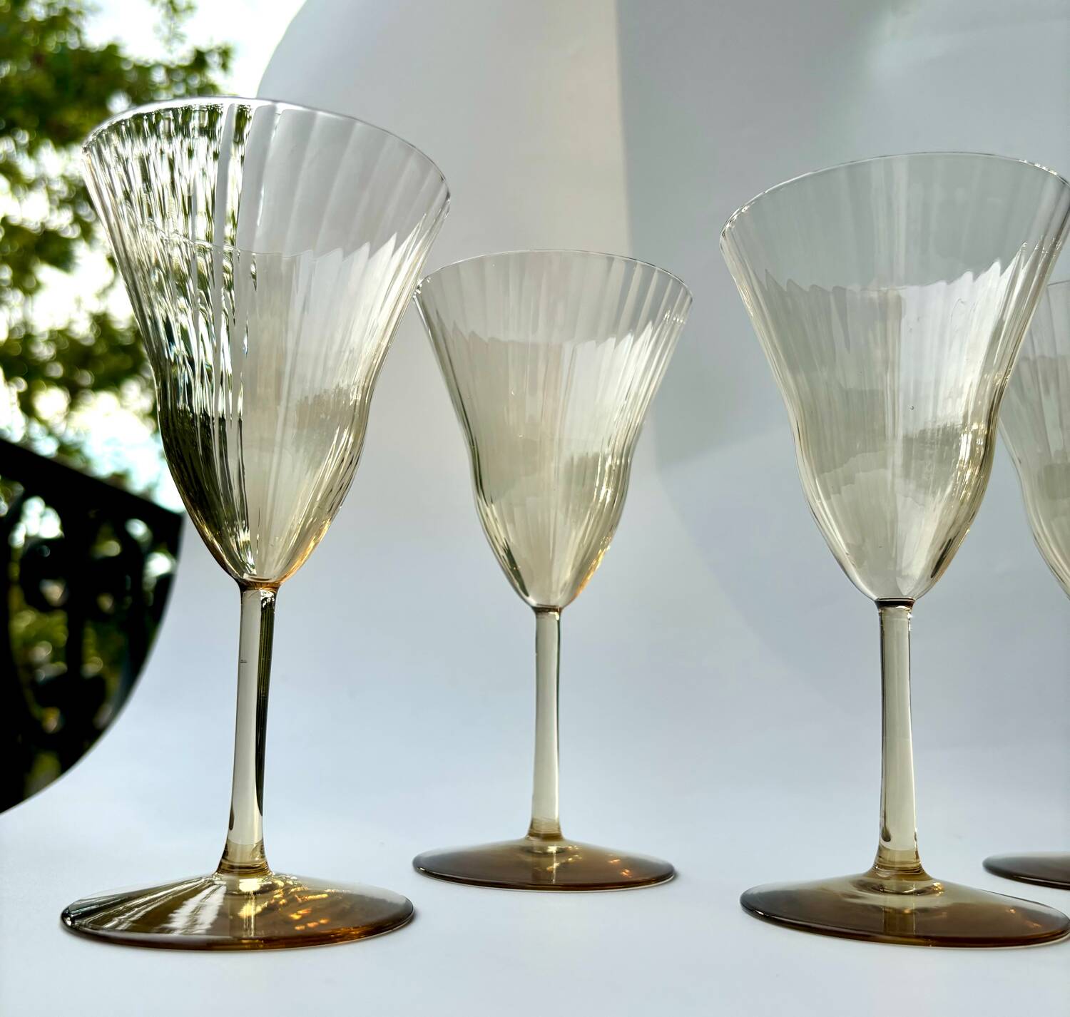 Verres style Gallée