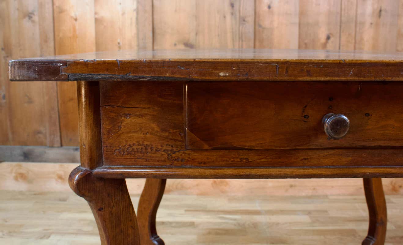 Nineteenth-century fruit wood desk table
