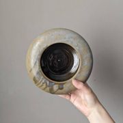 Vase ou vide poche céramique artisanale design japonisant japandi grès