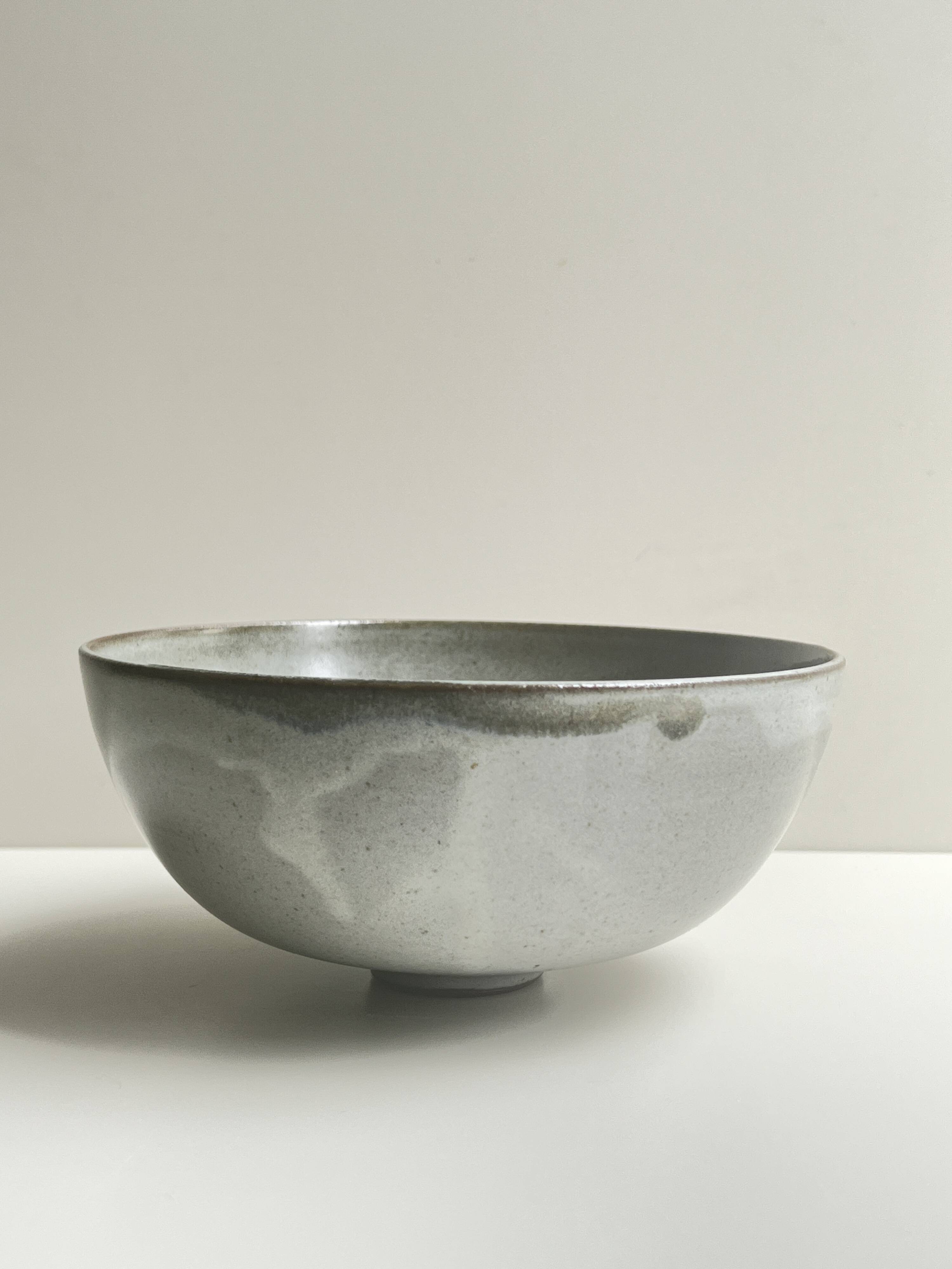 Bowl / ceramic pocket tray, glazed and signed, Brittany 1970