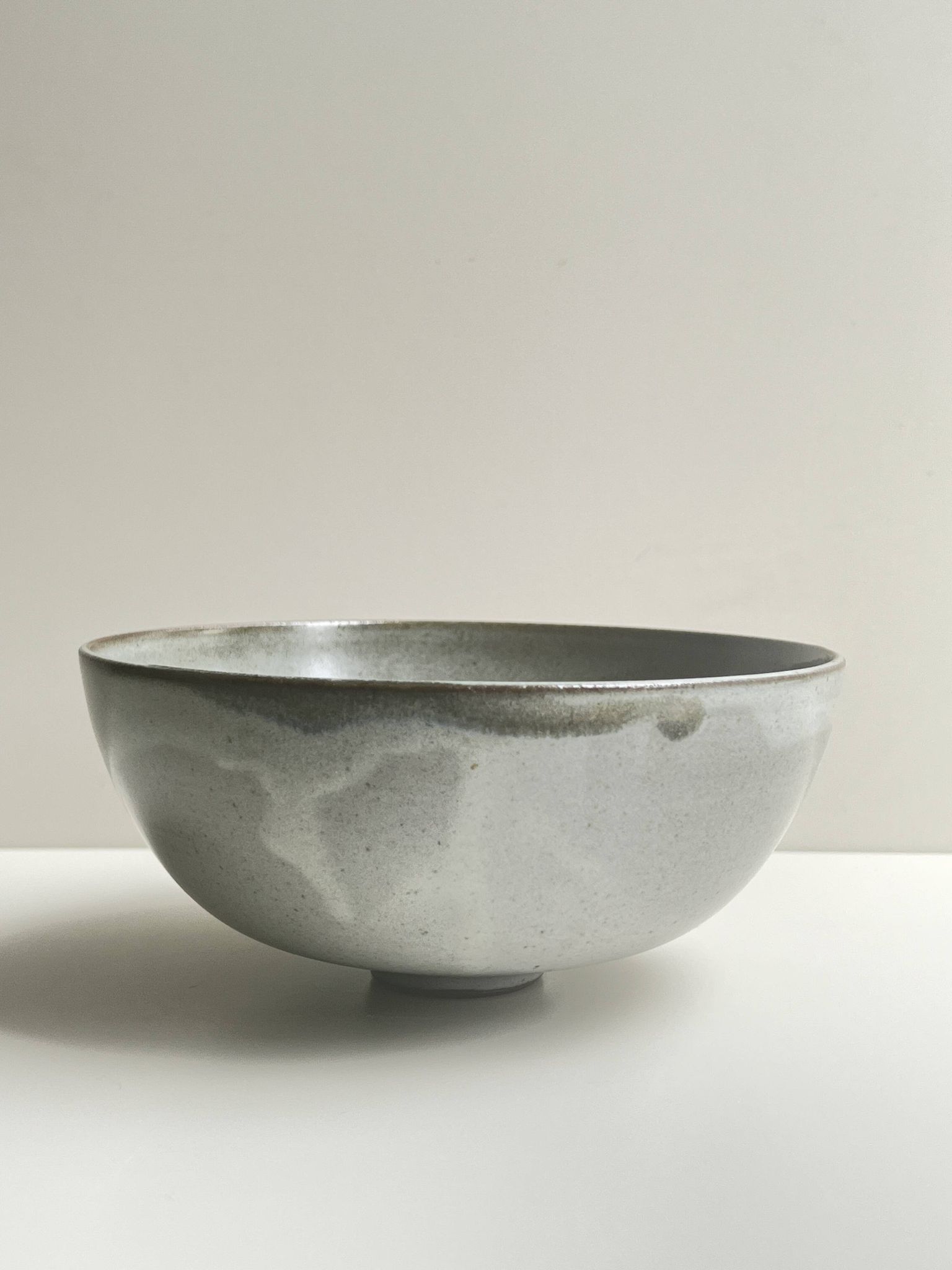 Bowl / ceramic pocket tray, glazed and signed, Brittany 1970