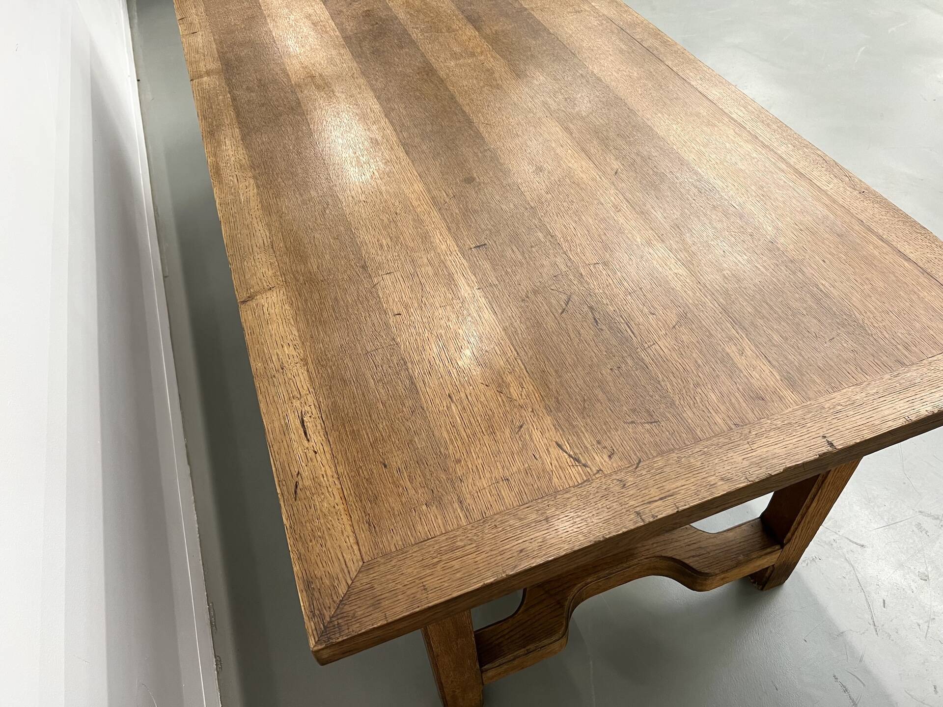 Oak farmhouse table, 1950s