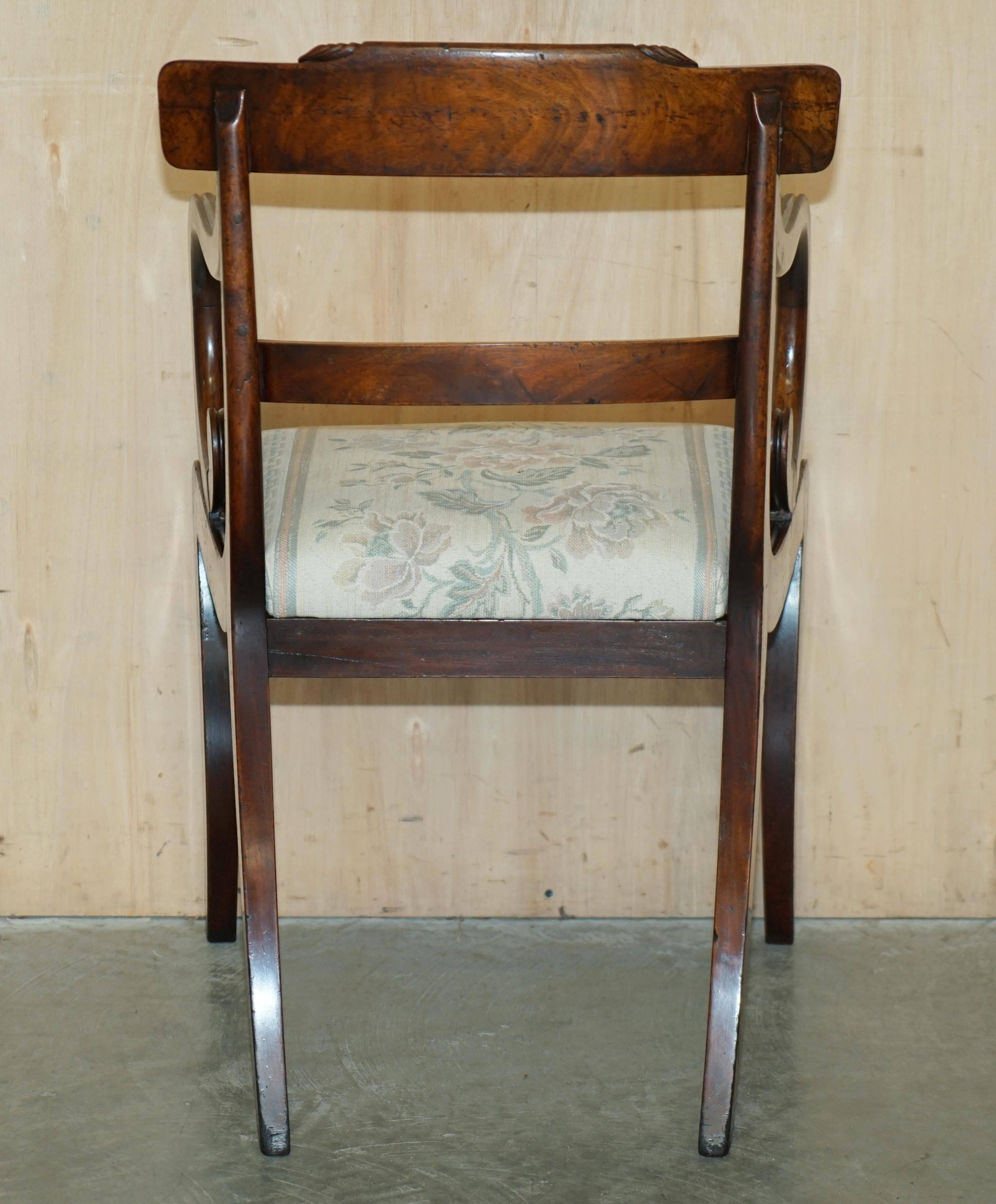 Fauteuil de bureau vintage style Regency Gillows