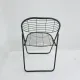 Niels Gammelgaard for Ikea grey wire metal folding chair, 1970s