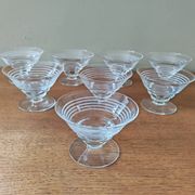 Lot de 8 coupes à champagne art déco