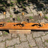 Vintage school coat rack