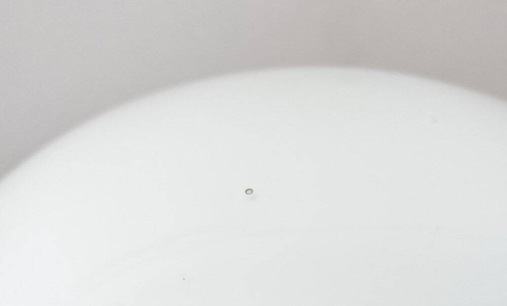 Giant table lamp or floor lamp in the shape of a light bulb from the mid-century German space age by Ingo Maurer for M Design, 1960s.