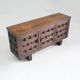 Vintage Brutalist Spanish carved sideboard credenza