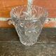 Seau A Glace Ancien Cristal Taillé Années 60 West Germany Vintage #D87
