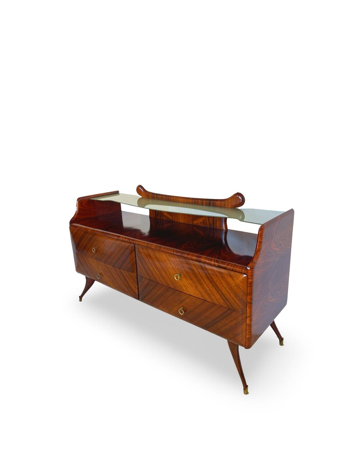 midcentury rosewood chest of drawers.