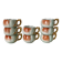 Calvados liqueur cups in slip, 1940s