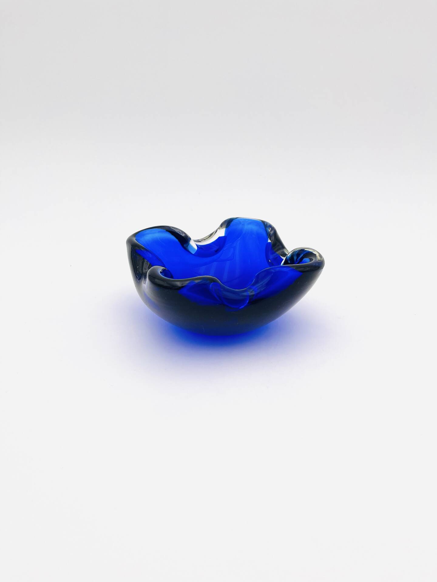 Murano Sommerso Cobalt Blue Dish - 1960