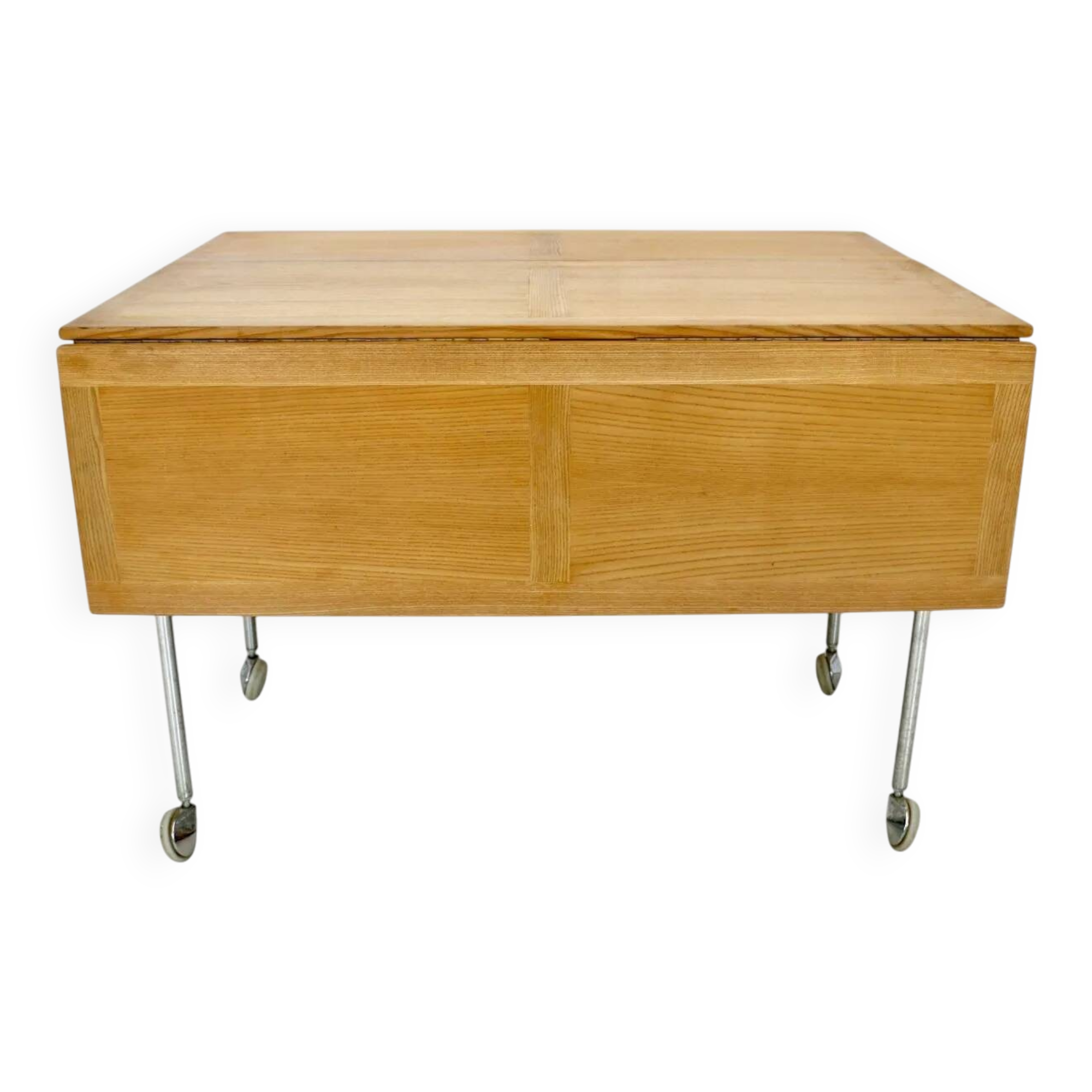 A folding side table "Berit" by Bruno Mathsson, Sweden, 1950s.