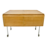 A folding side table "Berit" by Bruno Mathsson, Sweden, 1950s.