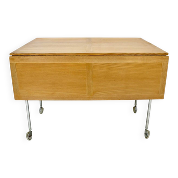 A folding side table "Berit" by Bruno Mathsson, Sweden, 1950s.