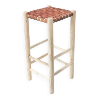 Tabouret en cuire eri