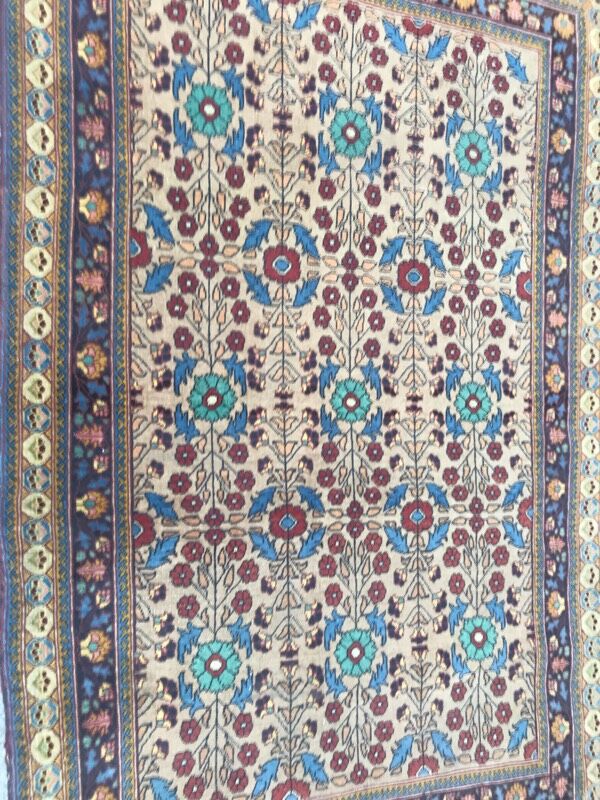 Pretty handmade old persian rug
