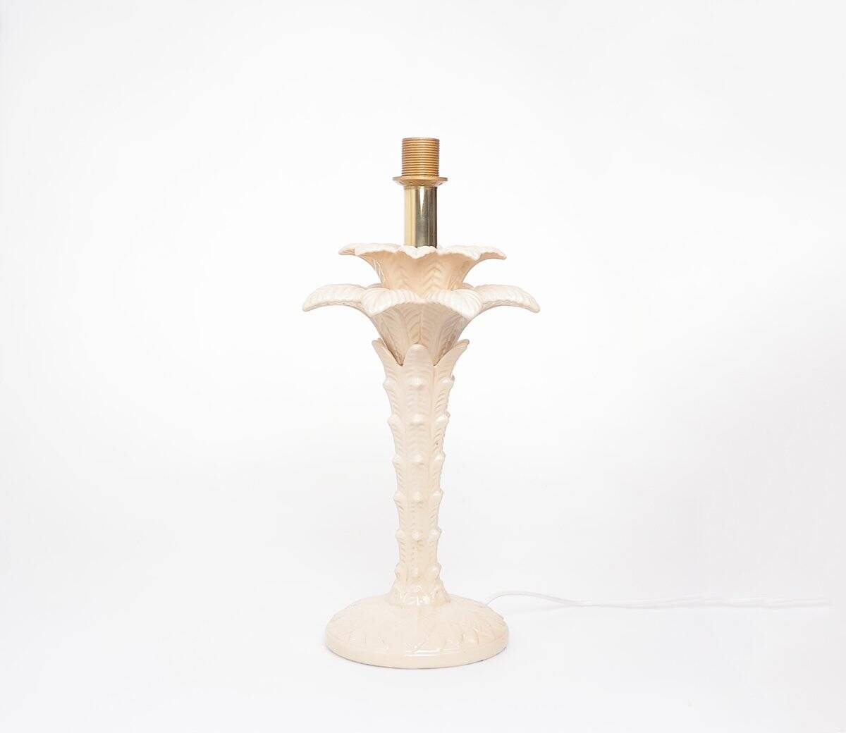 Vintage ceramic palm tree lamp, 1970s