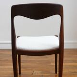 Scandinavian chair - Fully restored - Fabric, foam & straps: new