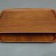 A set of 2 scandinavian teak trays from Silva from 1960s