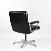 1970s Leather Chair by Girsberger Eurochair Mid Century