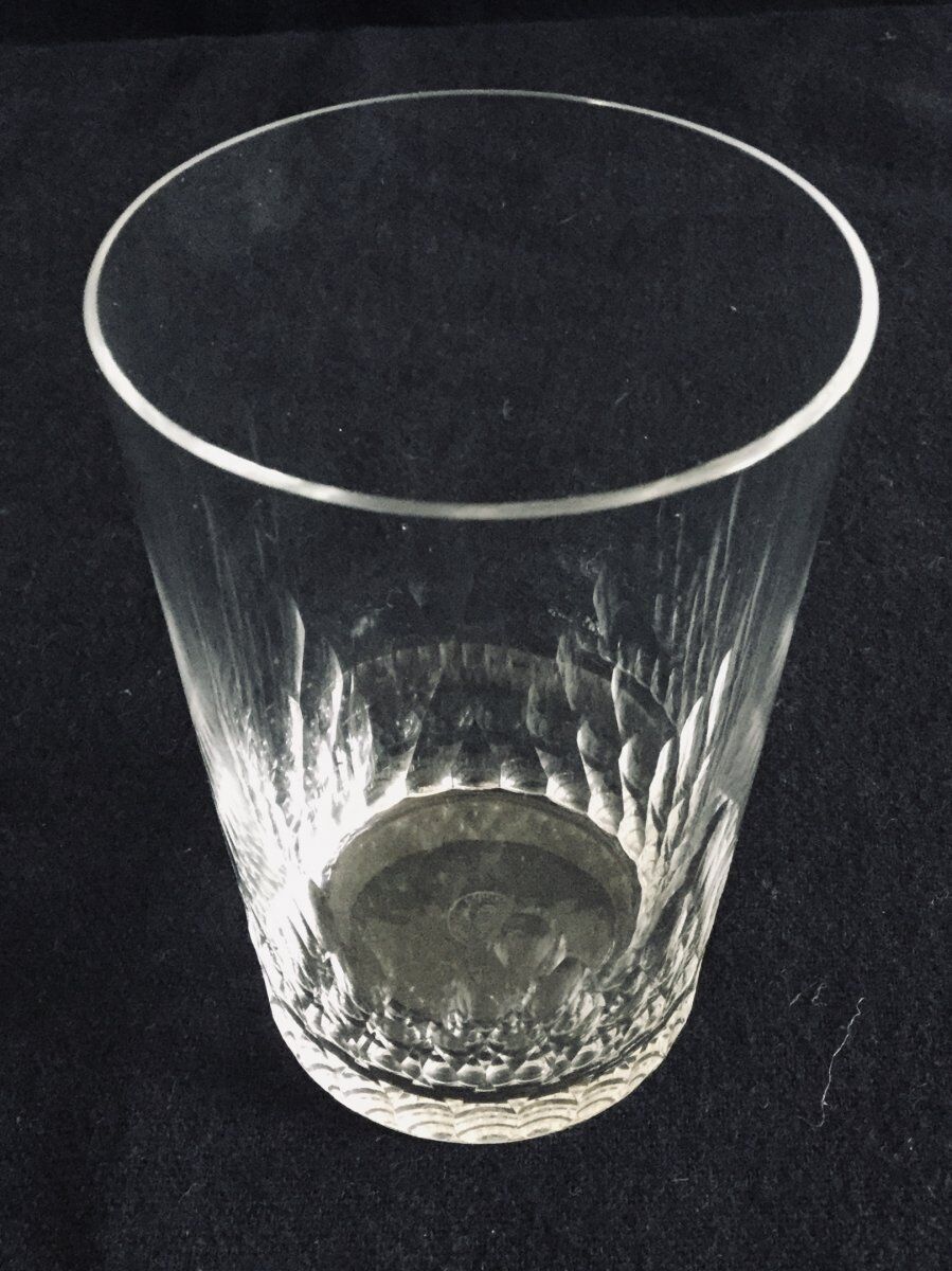 Lot de 12 verres à whisky en cristal Baccarat modèle Champigny