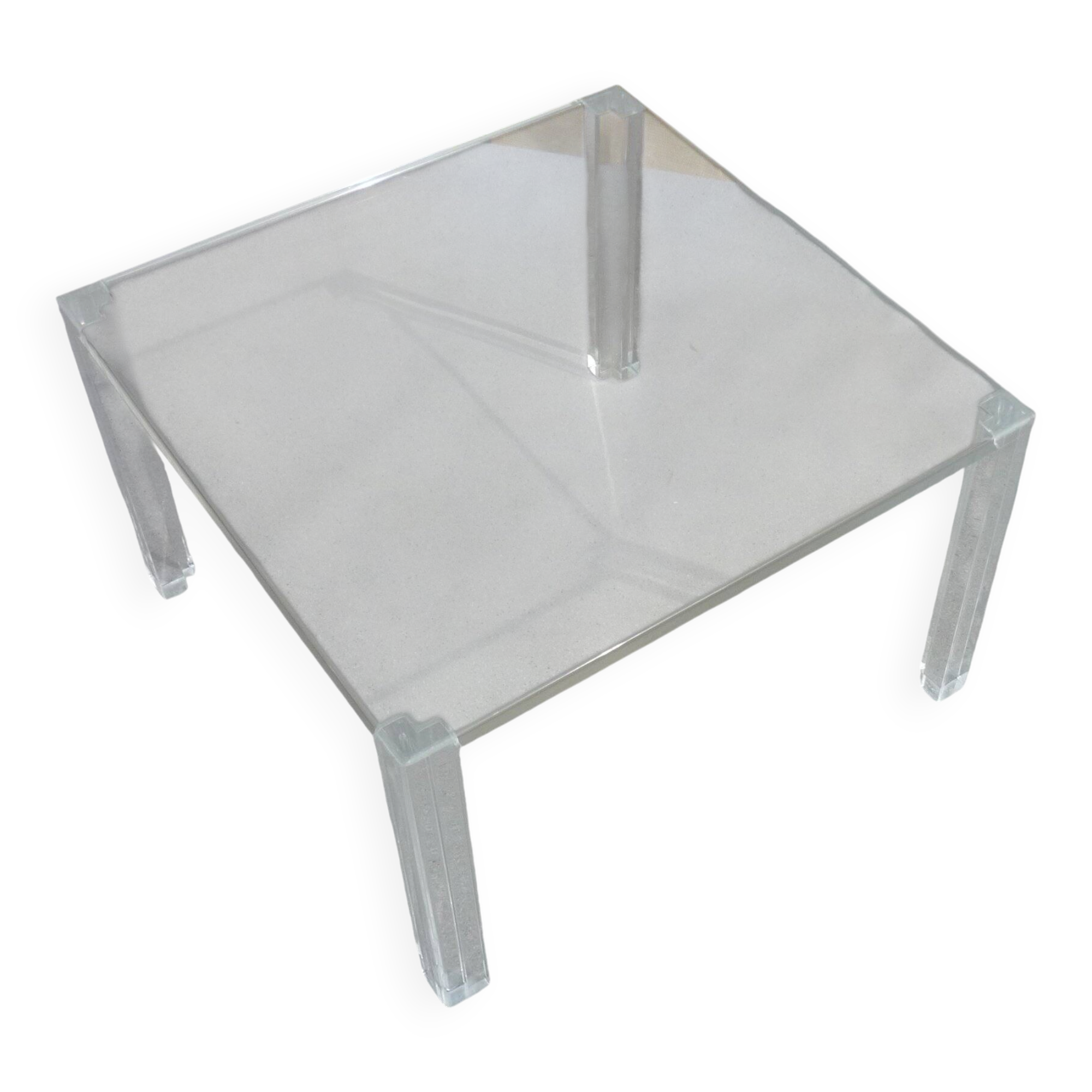Plexiglass coffee table