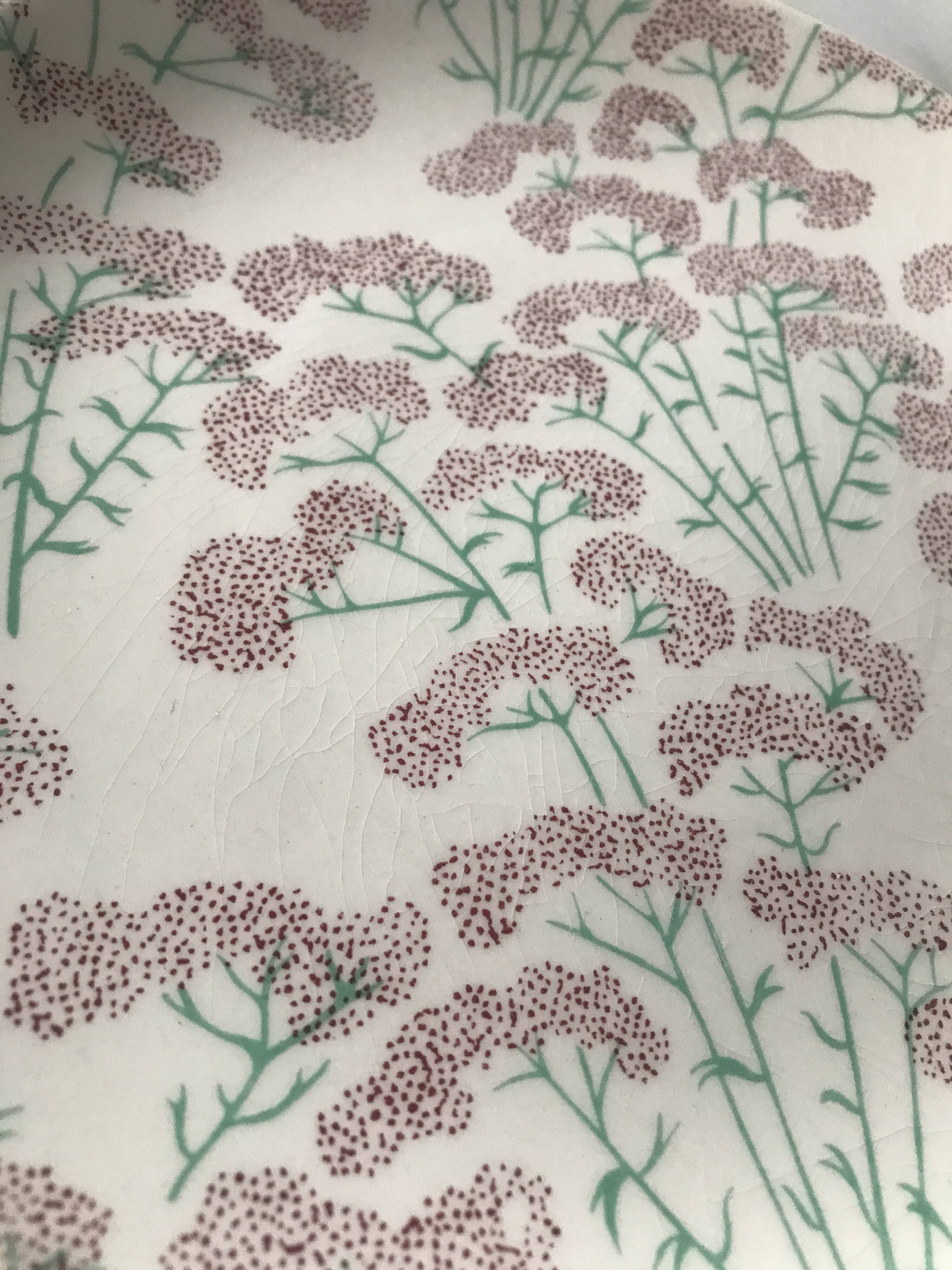 Ombelles Gien dessert plates