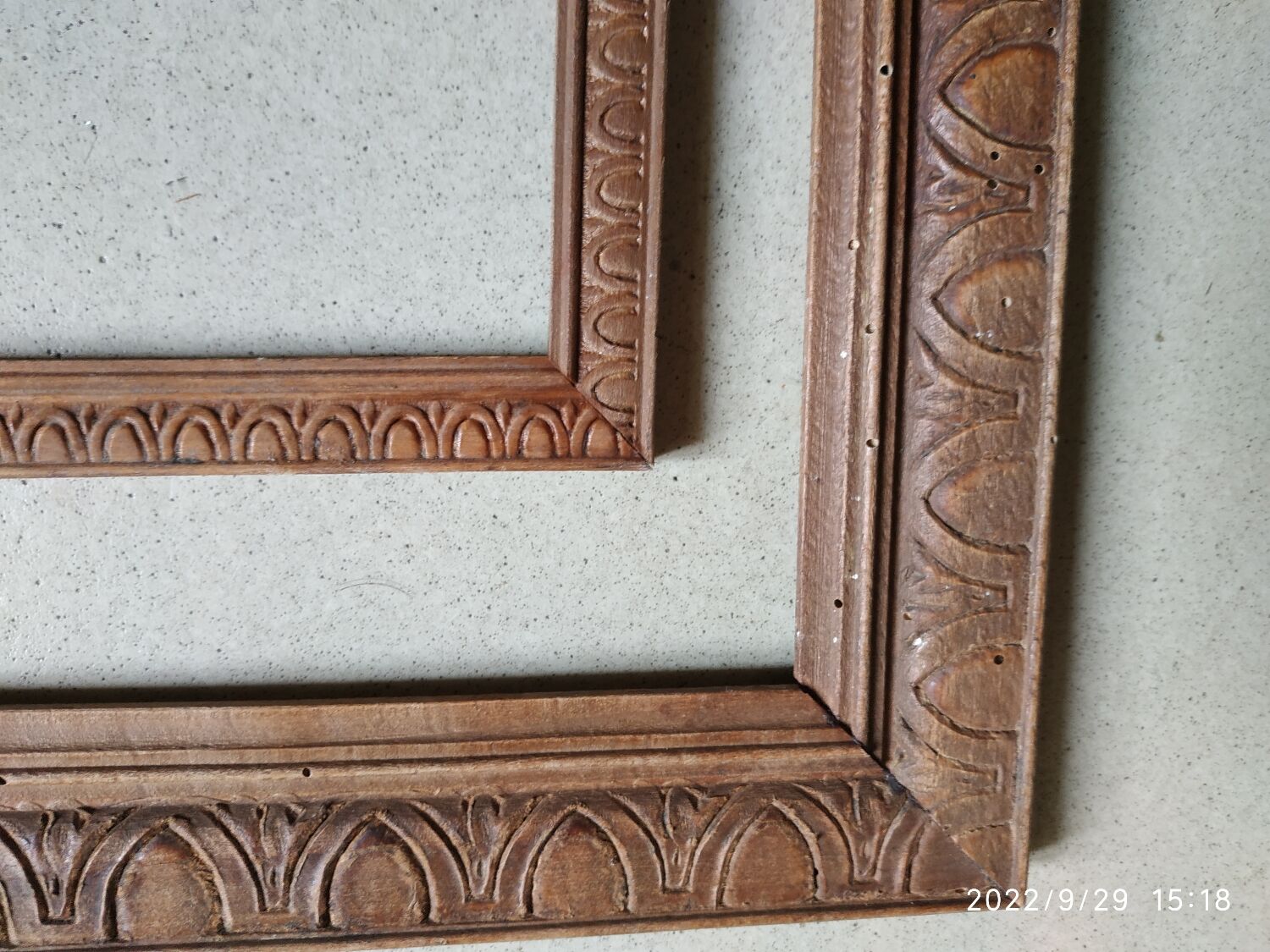 Duo of wooden frames