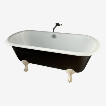 Baignoire ancienne en fonte 164 cm avec pieds pattes de lion