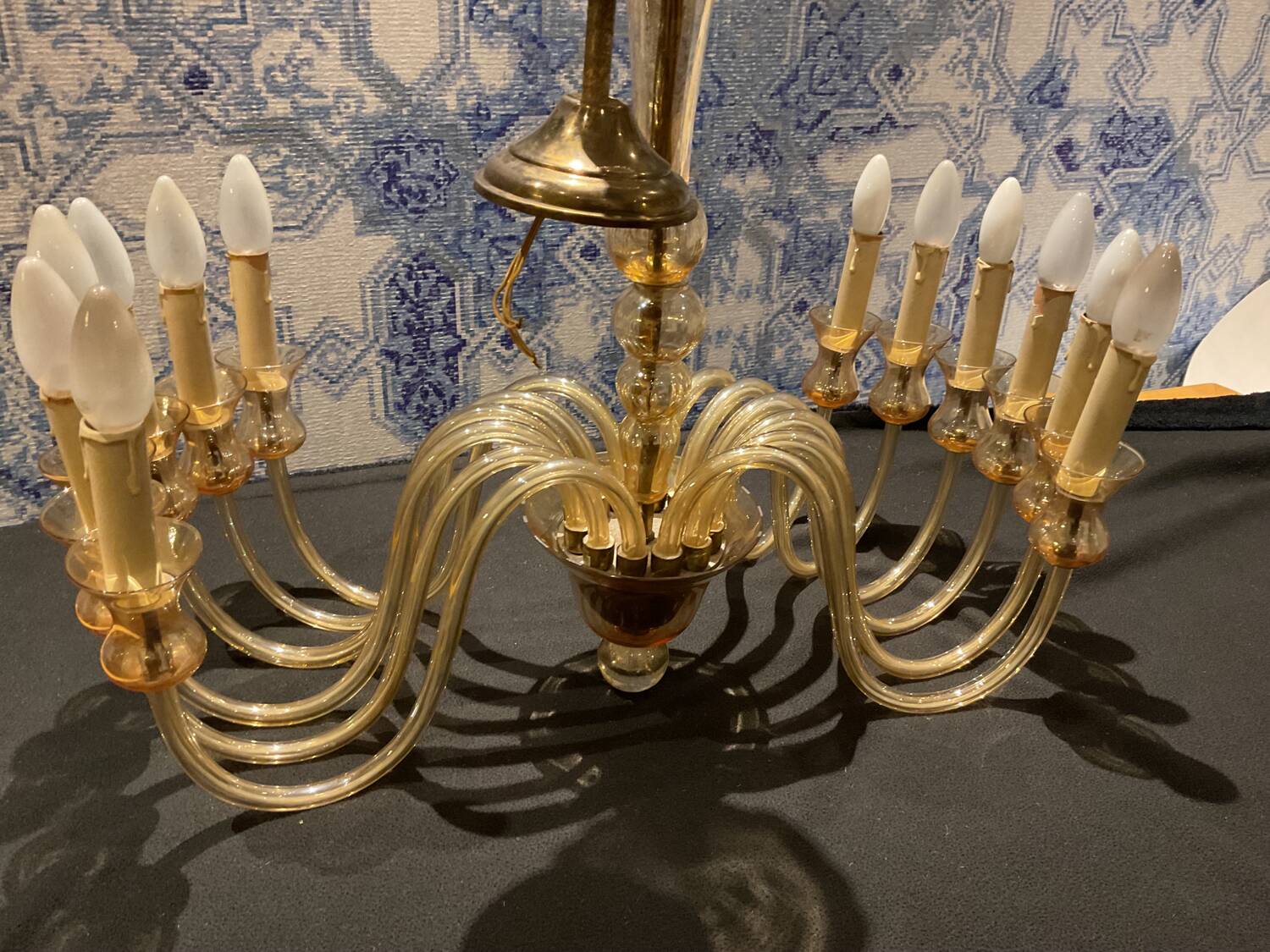 Murano glass chandelier by Majo