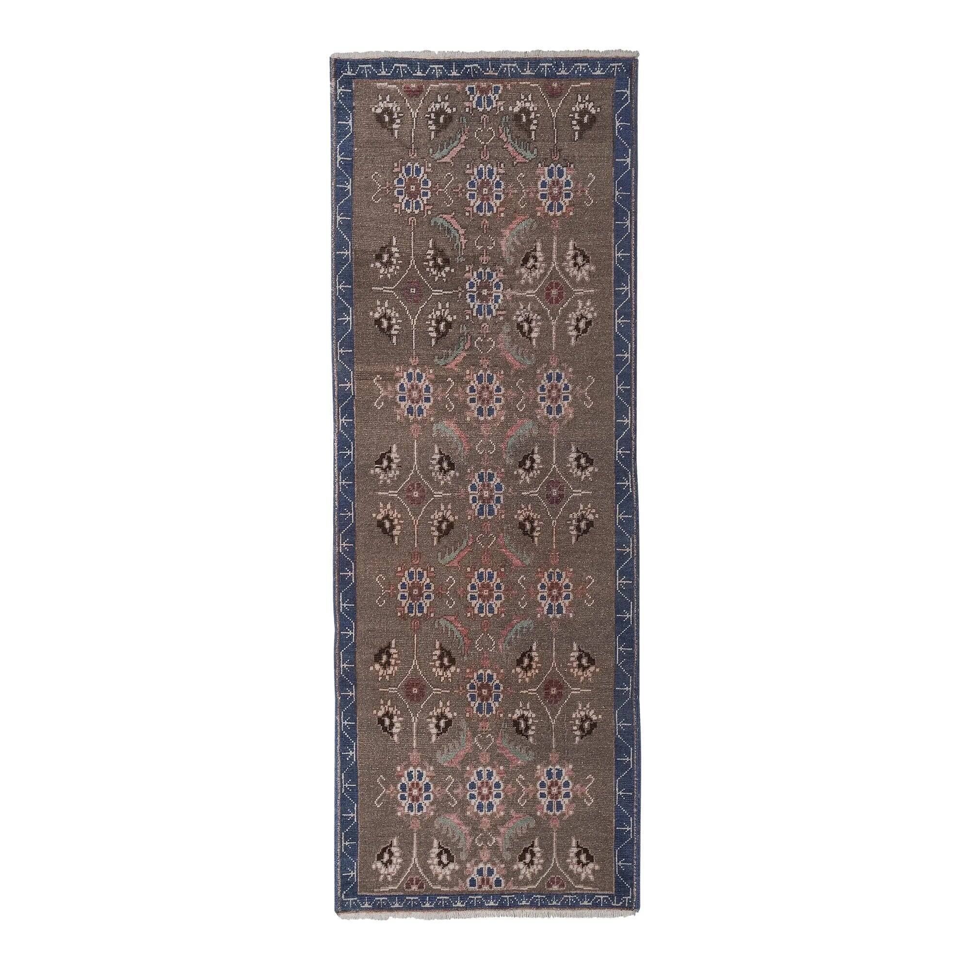 Vintage Turkish hallway rug 79x230 cm