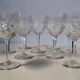 9 verres à vin / eau en cristal taillé
