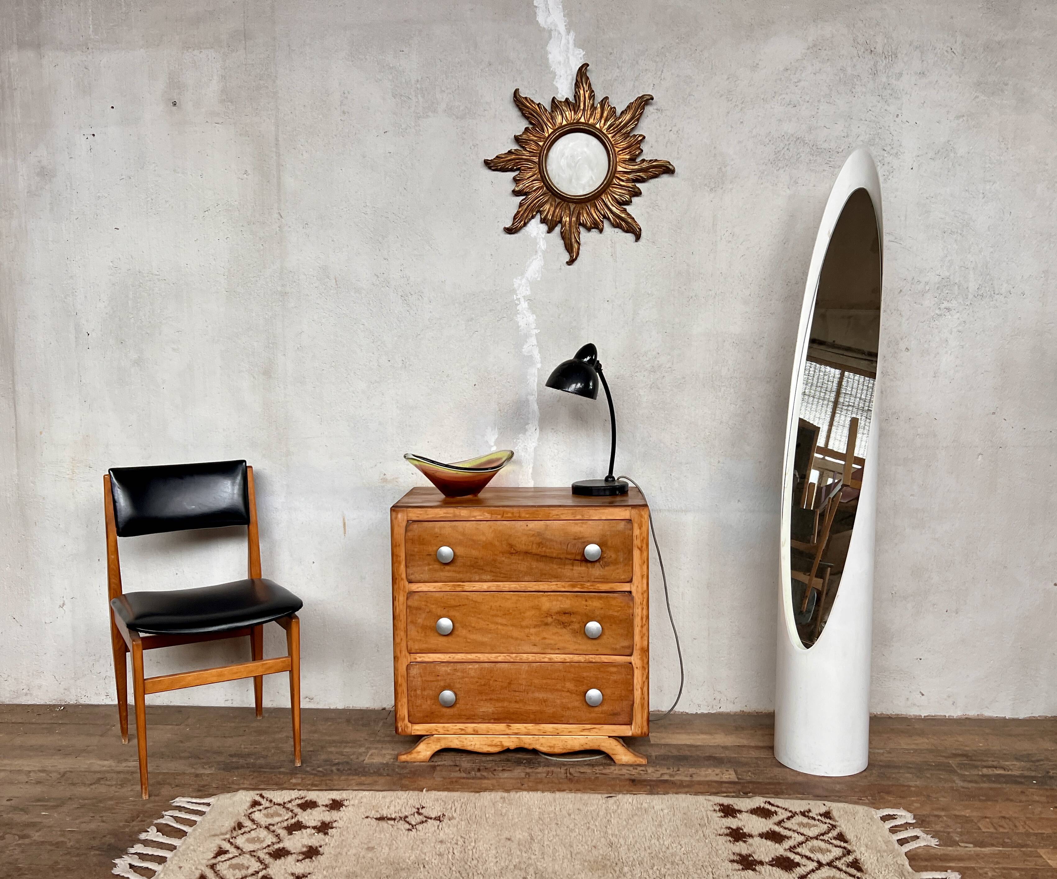 vintage art deco chest of drawers with compass feet