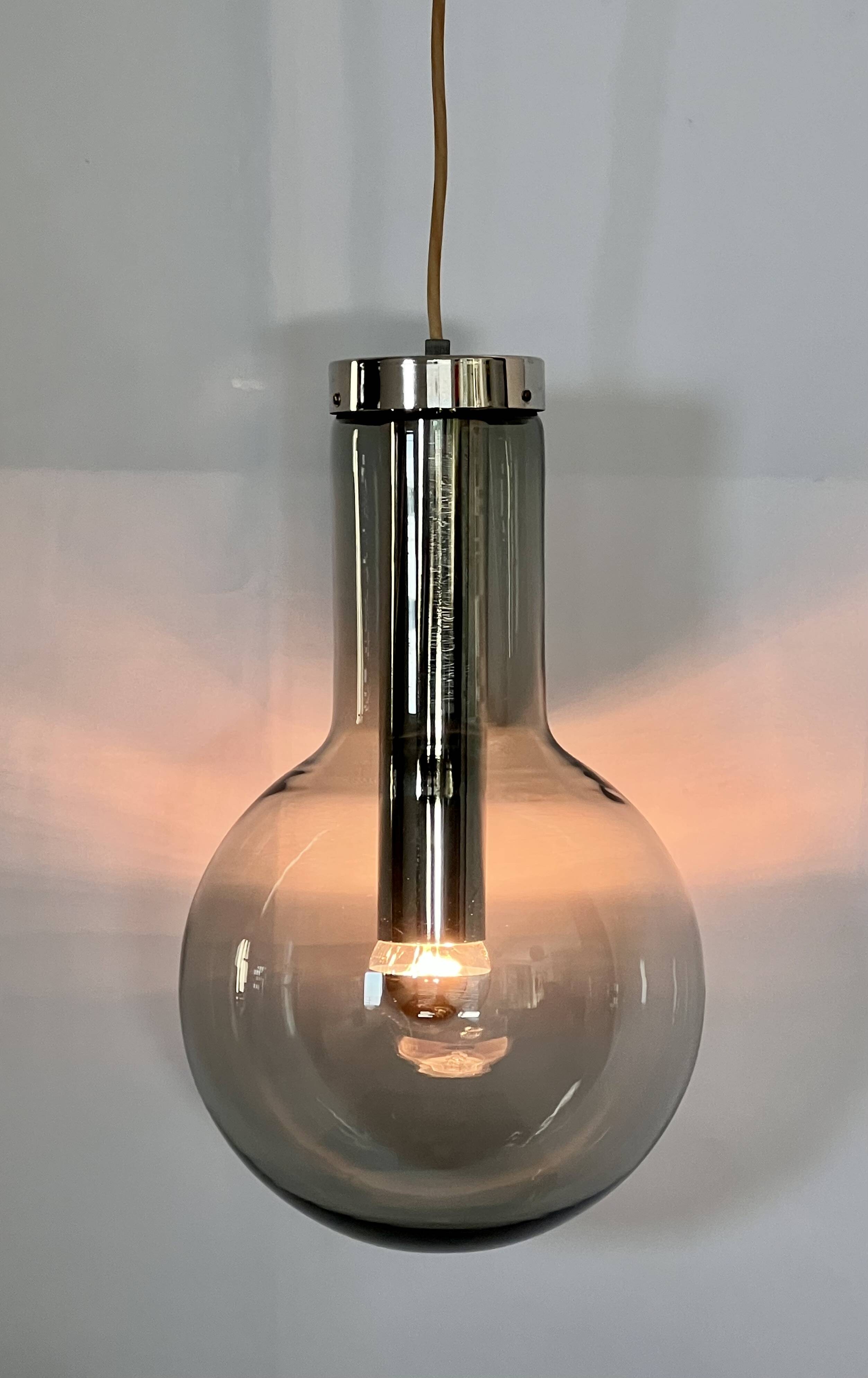 Large Maxi Bulb pendant light by Frank Ligtelijn for Raak, Netherlands 60's