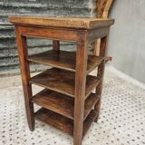 Antique side table shelving unit etagere wood