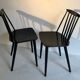 Pair of Black Chairs by Folke Palsson for FDB MOBLER Denmark 1966